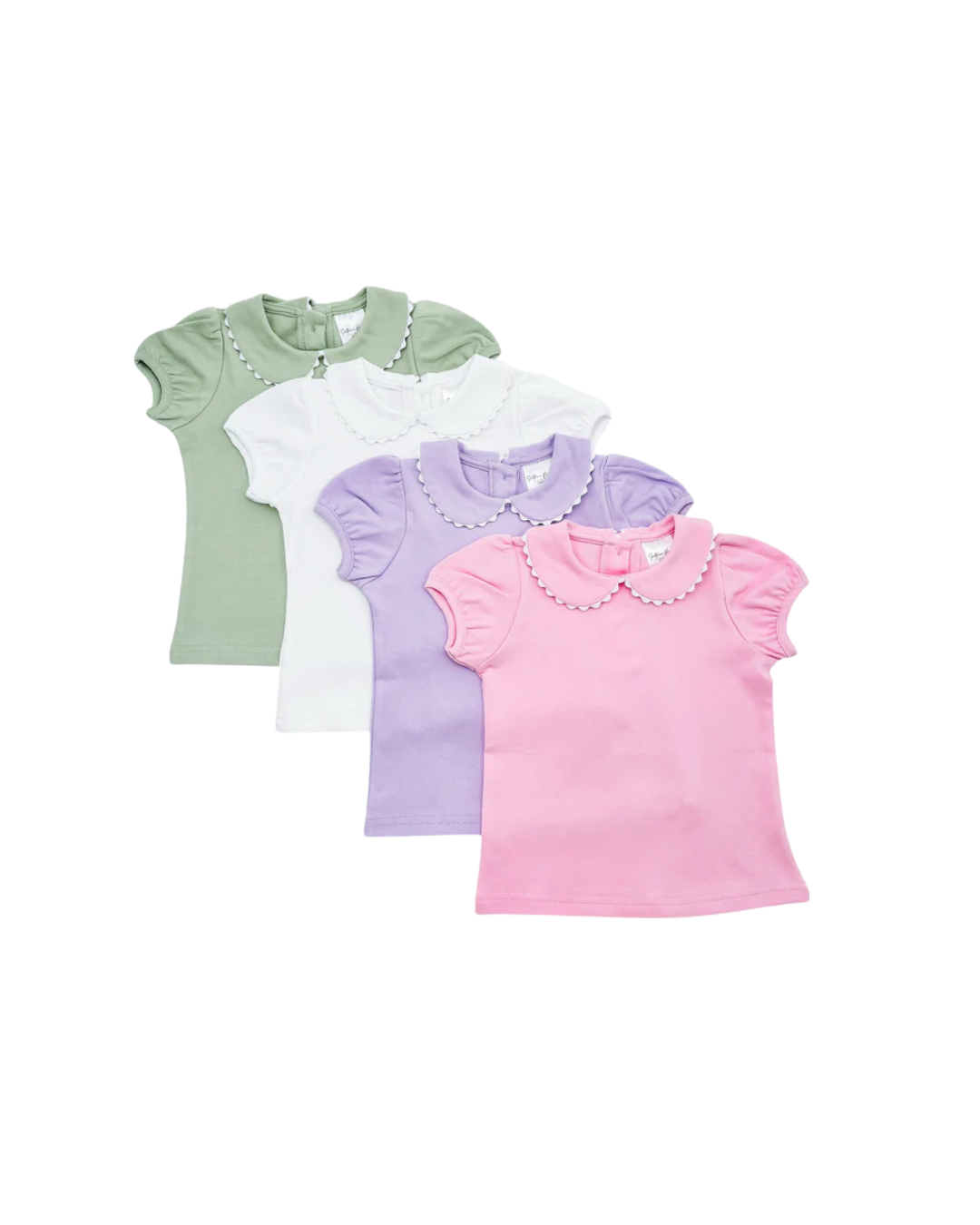 Girl’s Collared Shirt with RicRac