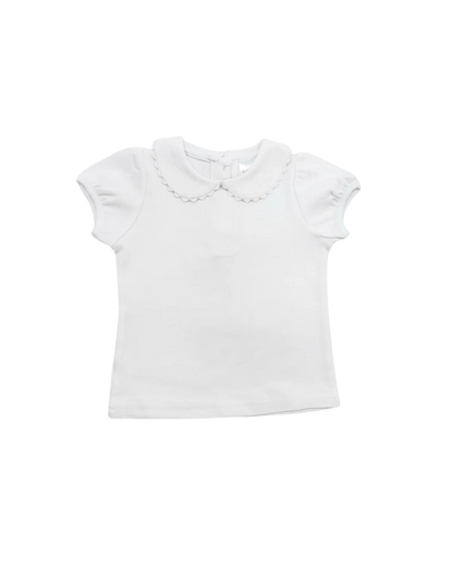 Girl’s Collared Shirt with RicRac