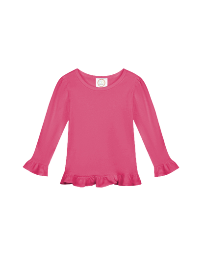 Girl’s Long Sleeve Ruffle T-Shirt