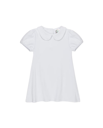 Girl’s Puff Sleeved Peter Pan Dress