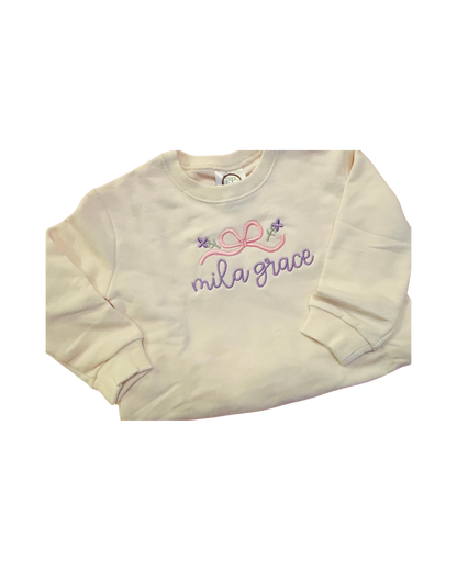 Girl’s Puff Sleeved Sweatshirt