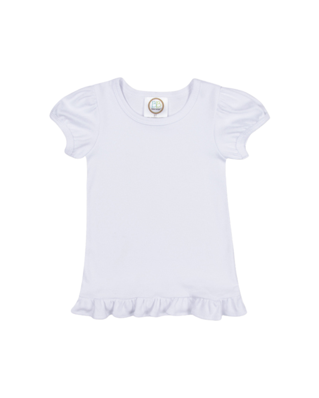 Girl’s Short Sleeve Ruffle T-Shirt