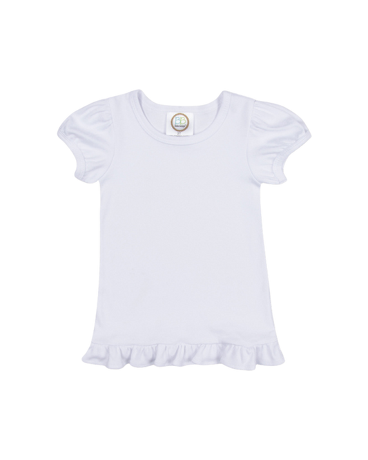 Girl’s Short Sleeve Ruffle T-Shirt