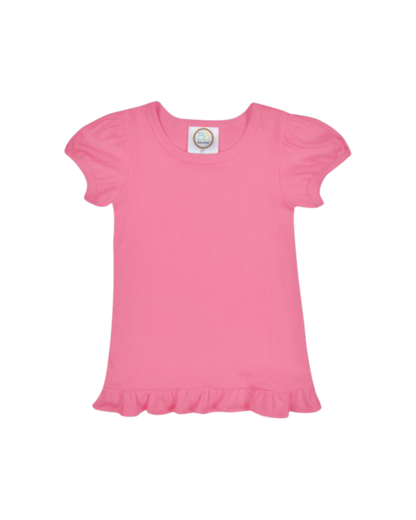 Girl’s Short Sleeve Ruffle T-Shirt