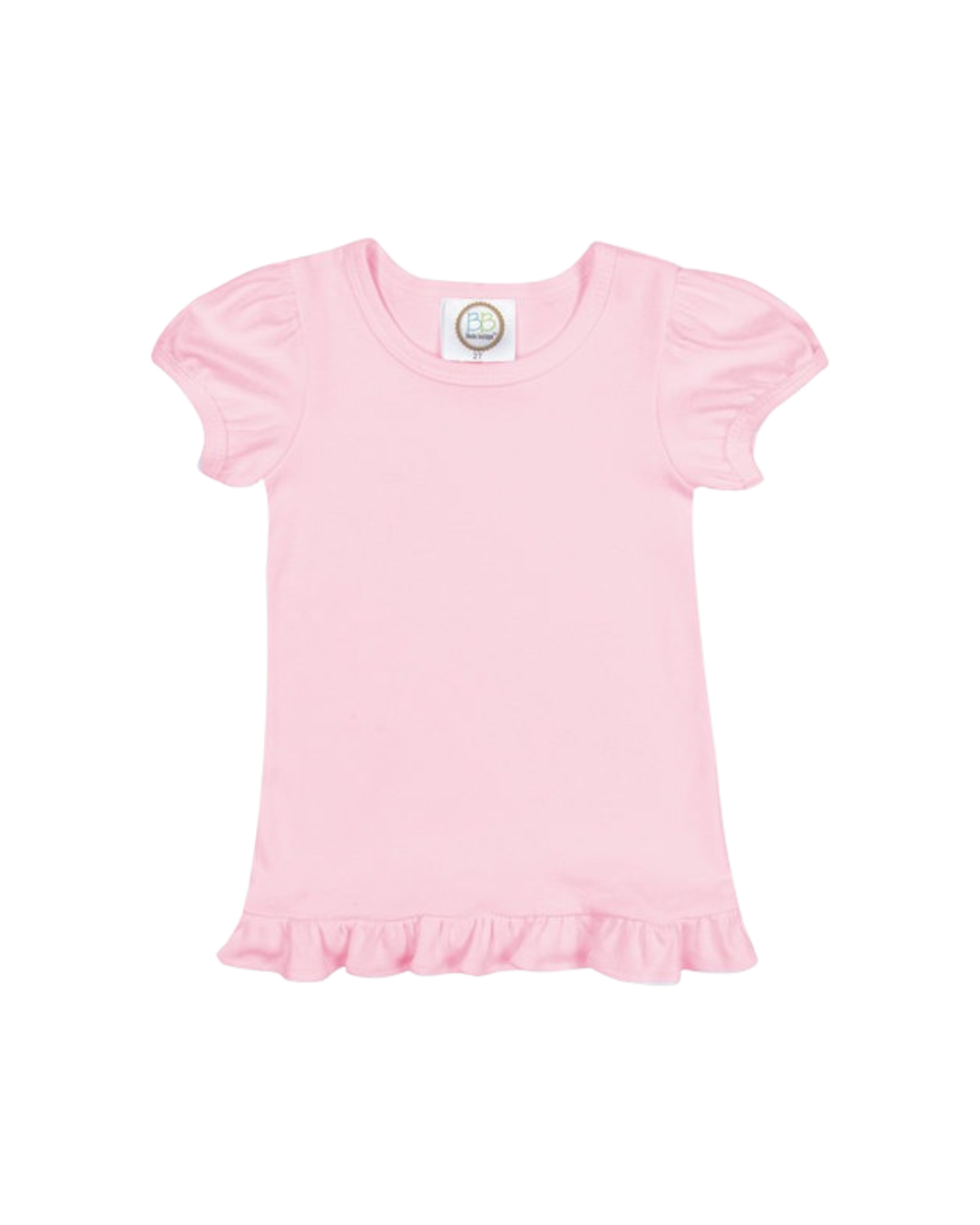 Girl’s Short Sleeve Ruffle T-Shirt