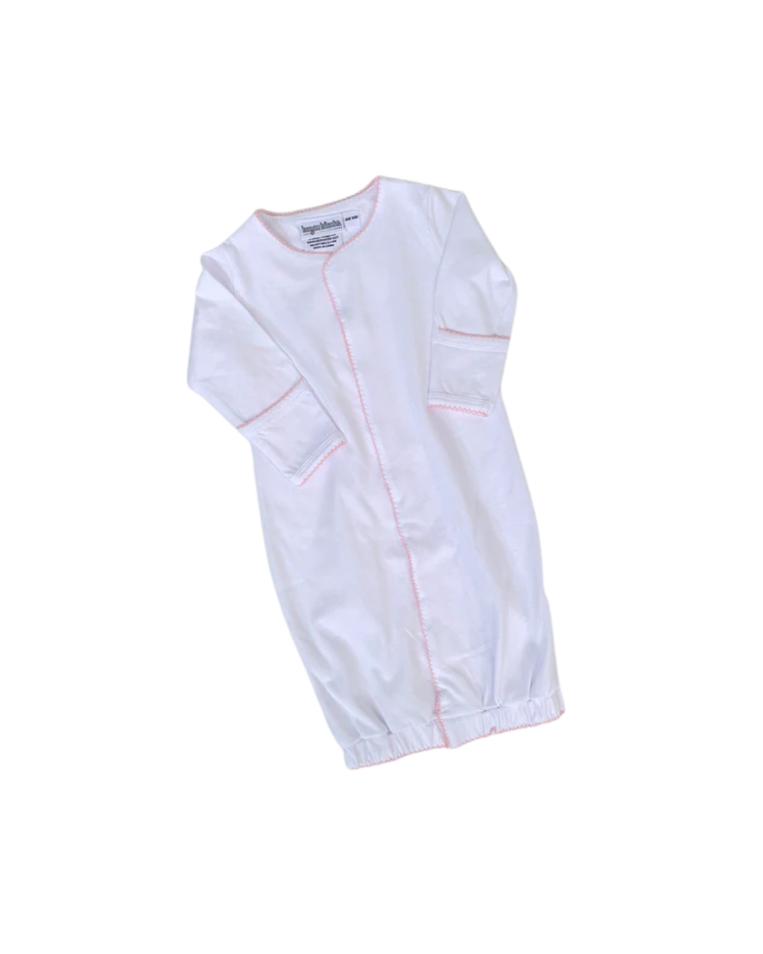 Picot Trim Gown with Snaps