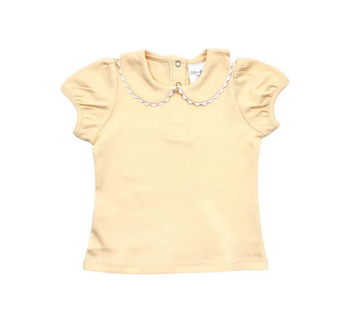 Girl’s Collared Shirt with RicRac
