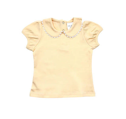 Girl’s Collared Shirt with RicRac